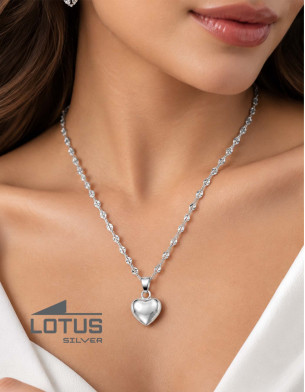 LOTUS SILVER NECKLACE